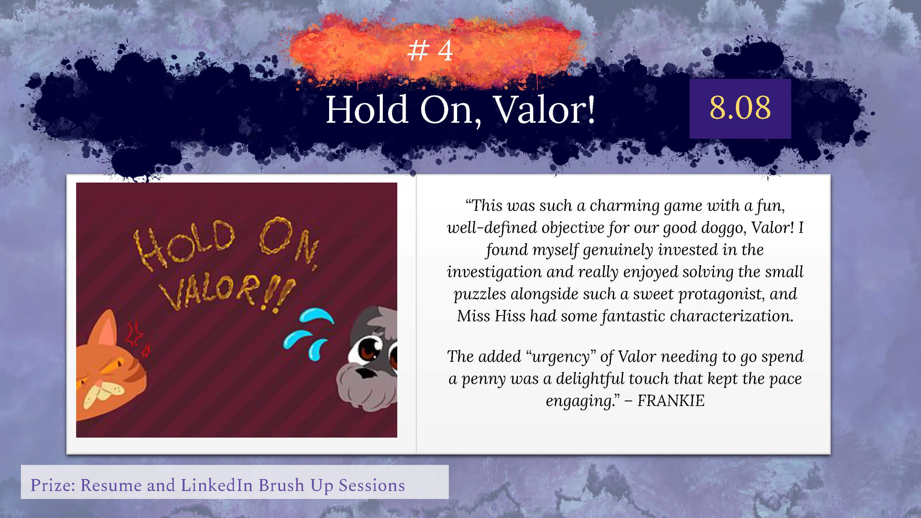Hold On, Valor